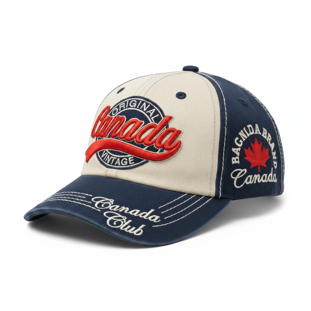 Canada Original Vintage Embroidered Cap Side